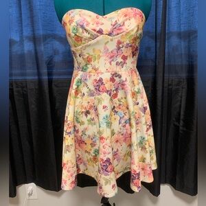 Emerald Sundae Multicolor Strapless Dress